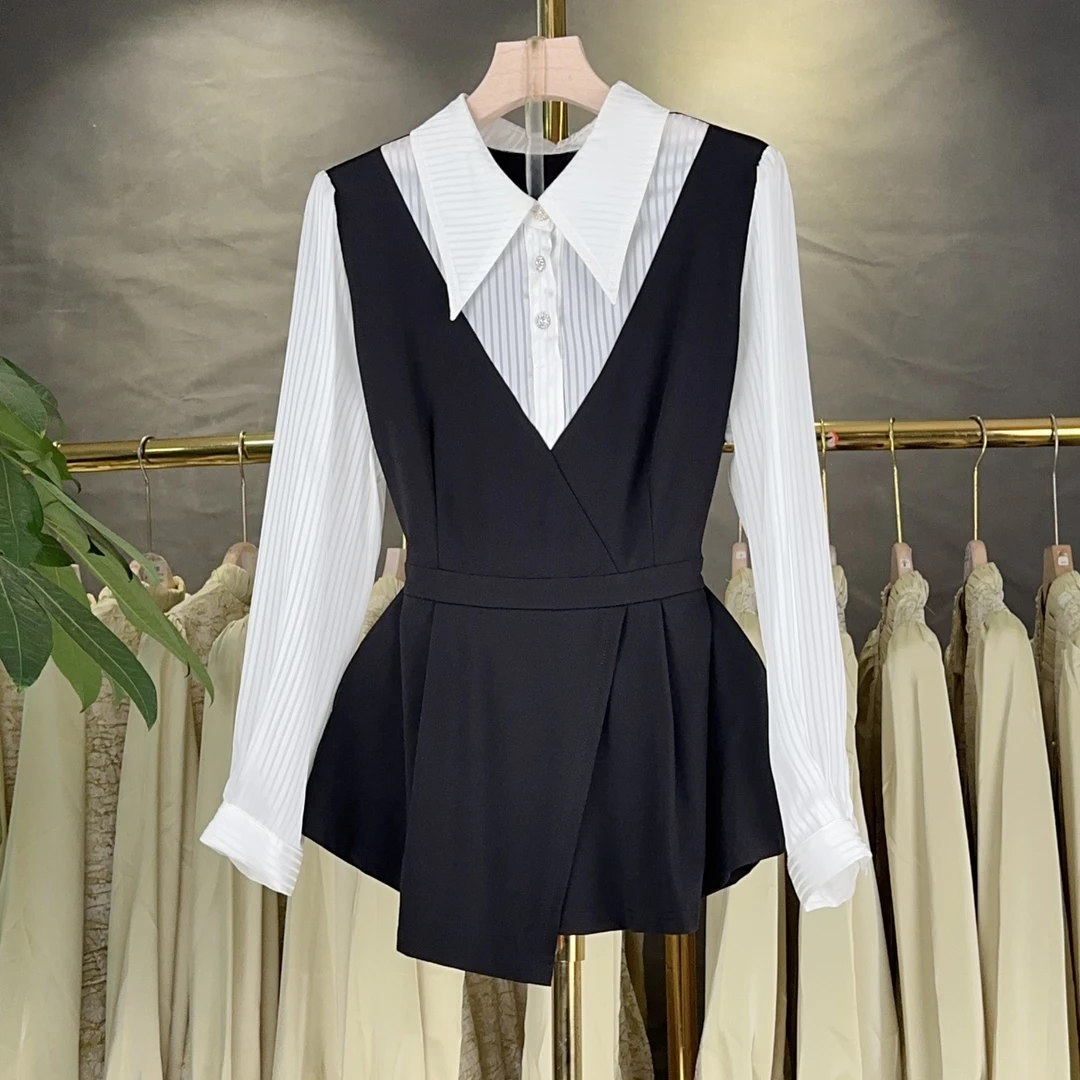 【RG1631】2025年秋冬新款时尚气质百搭减龄显瘦新款小衫