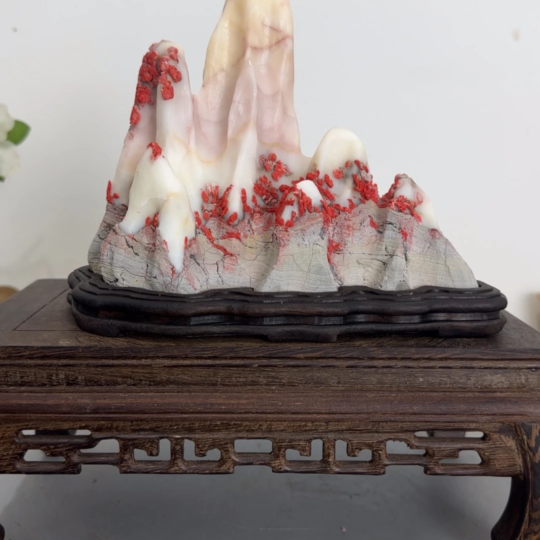 每***想灵璧奇石白灵玉石