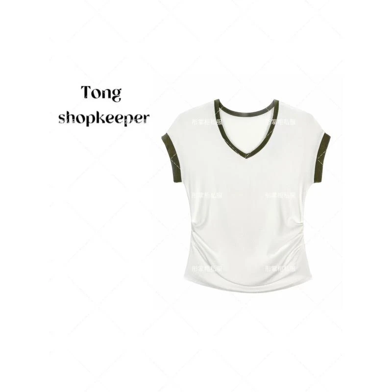 TT-QJ/彤掌柜1681704 夏季2025时尚莱赛尔天丝经典显瘦秀款上衣