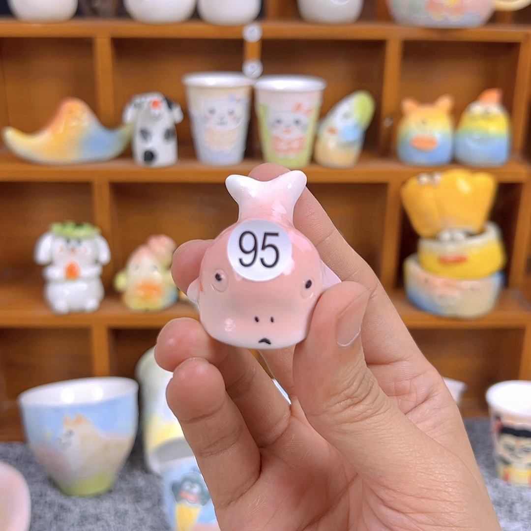 摆件纯手工陶瓷小摆件95