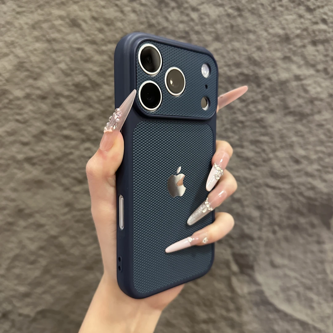 适用苹果17Pro手机壳大视窗秒变iphone16简约15钻纹14/13高级感