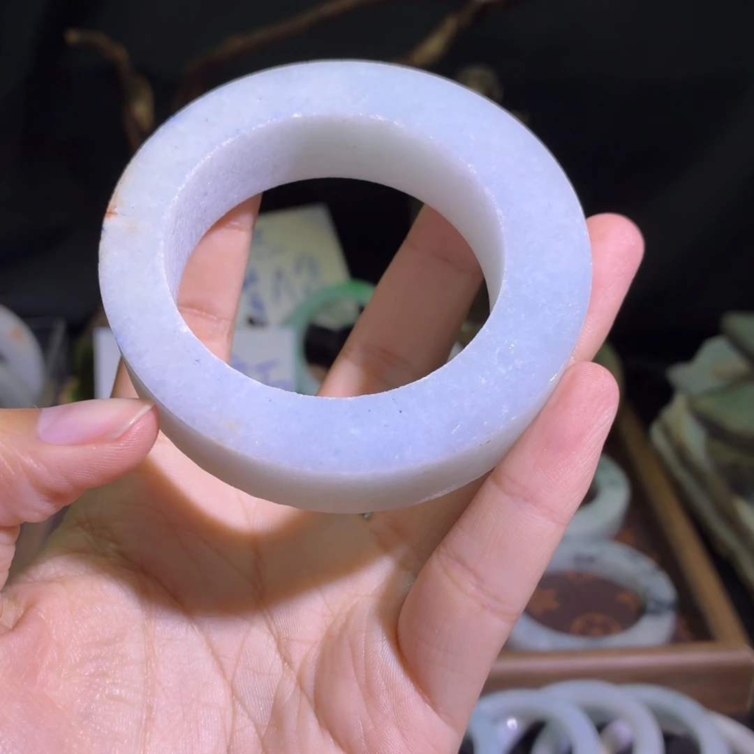 定制翡翠未镶嵌翡翠A货毛胚手镯定制