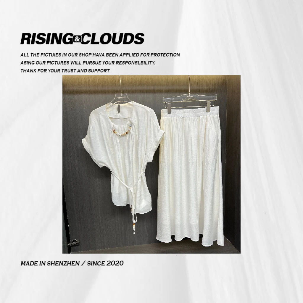 RISING&CLOUDS【莎莎】深圳夏季显瘦舒适百搭项链麻套装050195
