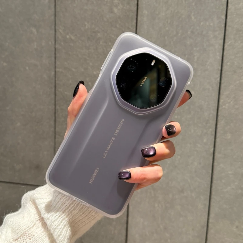 适用于华为mate80rs手机壳80RS磨砂软边新款保护壳简约磨砂白色