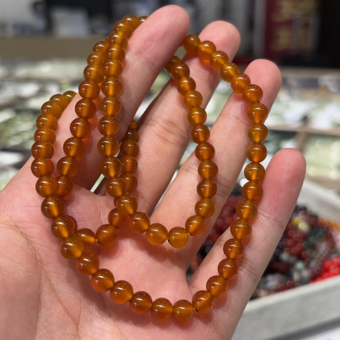 家***树玛瑙/玉髓未镶嵌颈饰