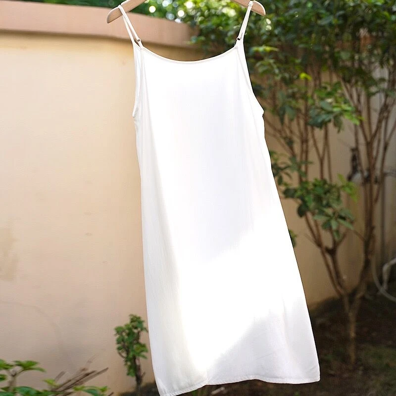 水墨江南-纯棉可调节吊带裙