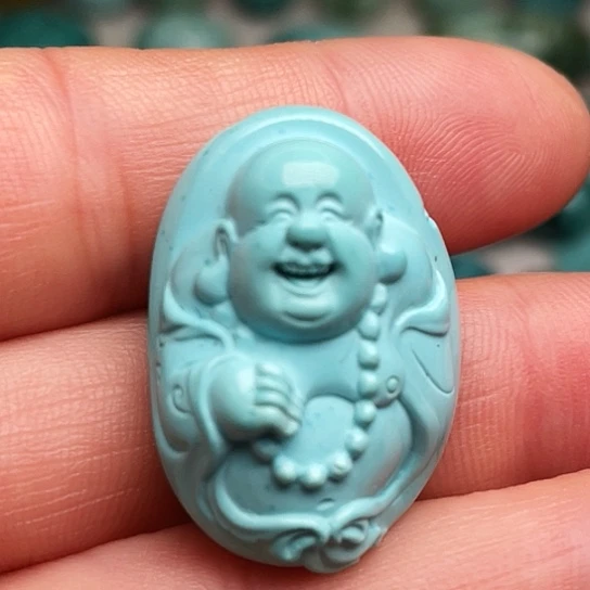 绿松石未镶嵌吊坠(不含链)