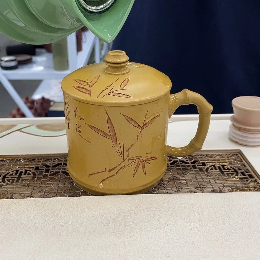 茶杯紫砂知足常乐