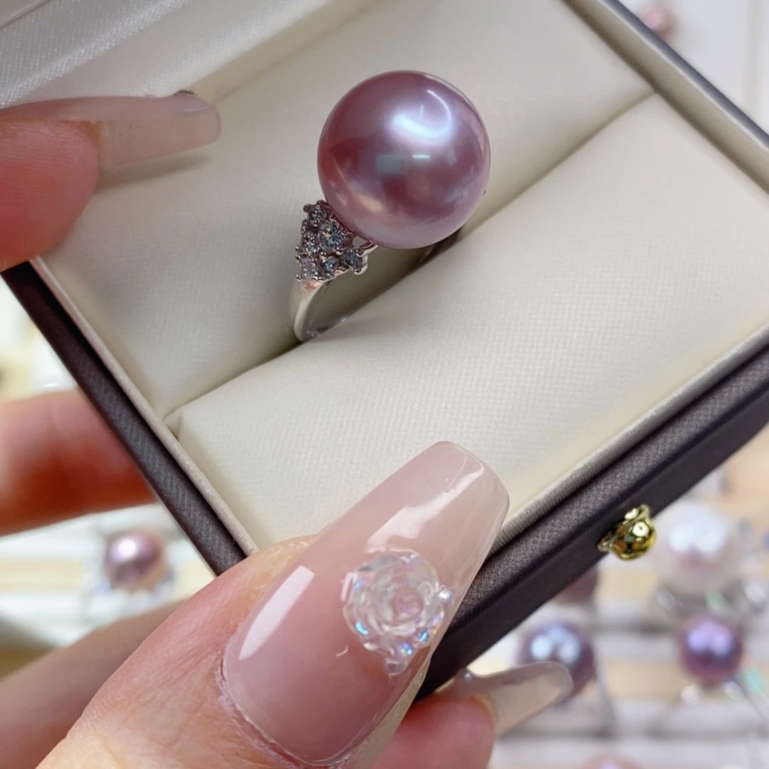 淡水珍珠戒指银S925镶嵌R****.
