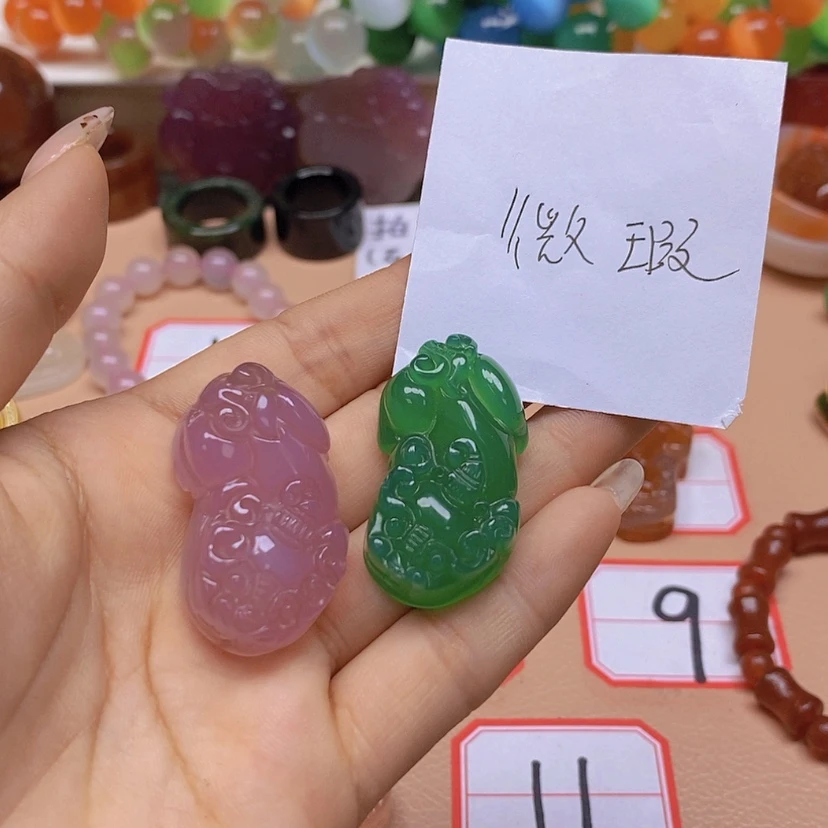 【闪购商品】玛瑙/玉髓颈饰未镶嵌福*财
