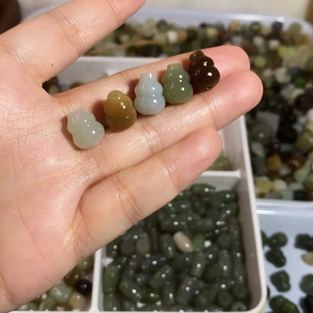 和田玉未镶嵌手链微瑕随机发货5颗可挑