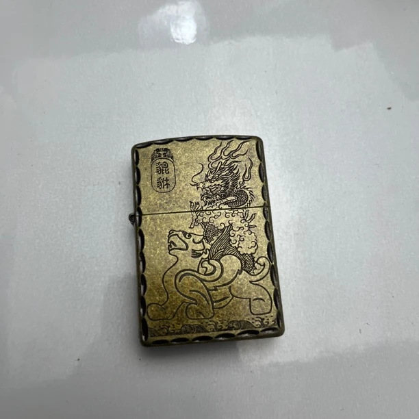 zippo打火机咬边貔貅99DY9902ZB
