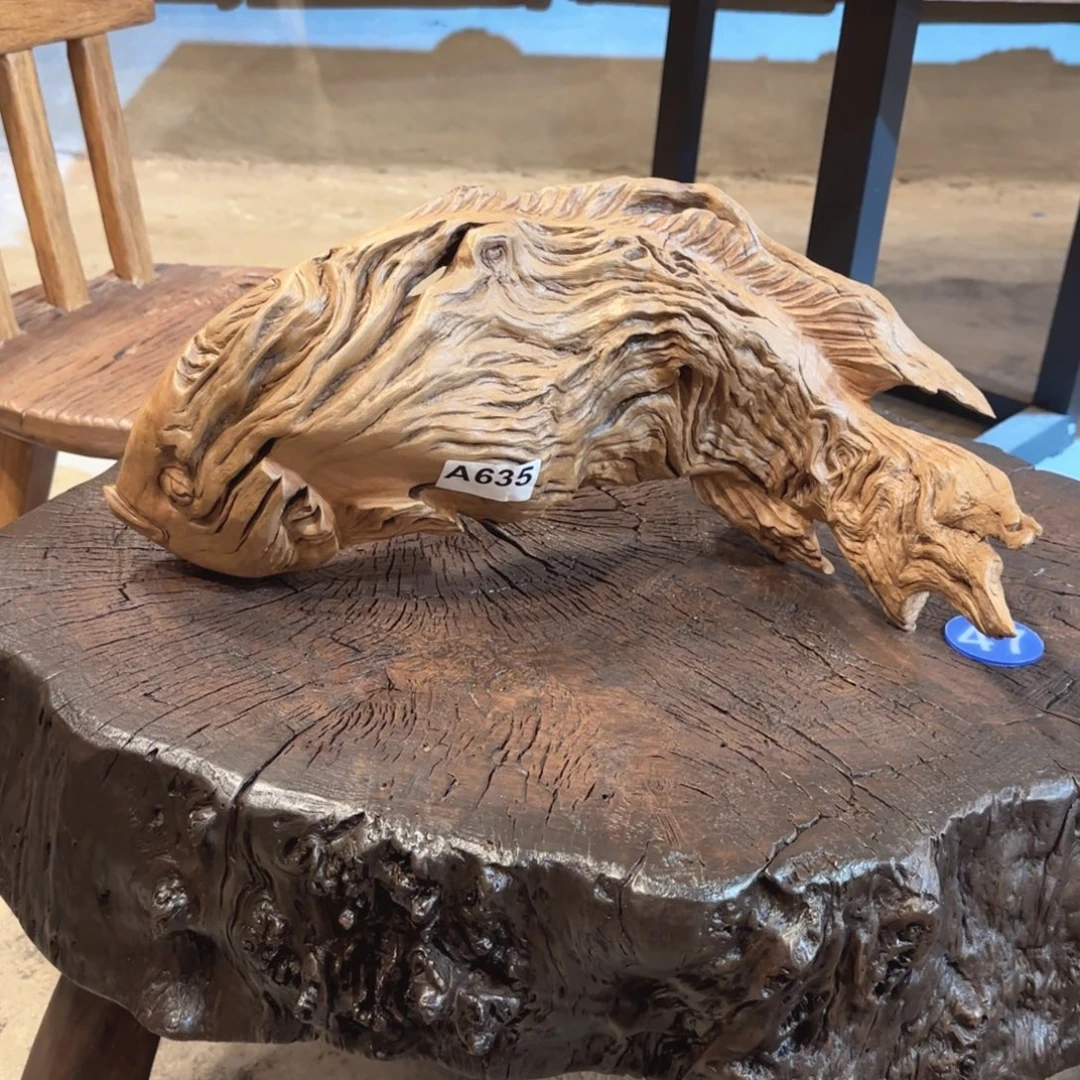 如***意木铁栎木 巧雕挂件 摆件 鱼