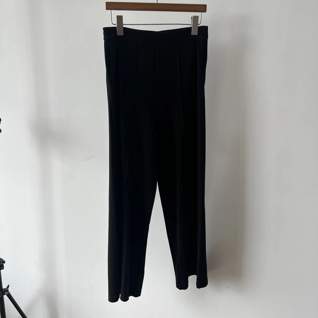 200克强加捻桑蚕丝针织直通裤5383