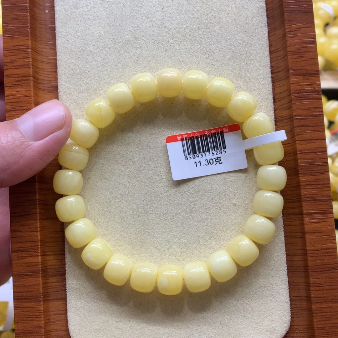 蜜蜡手链未镶嵌强*蜜蜡