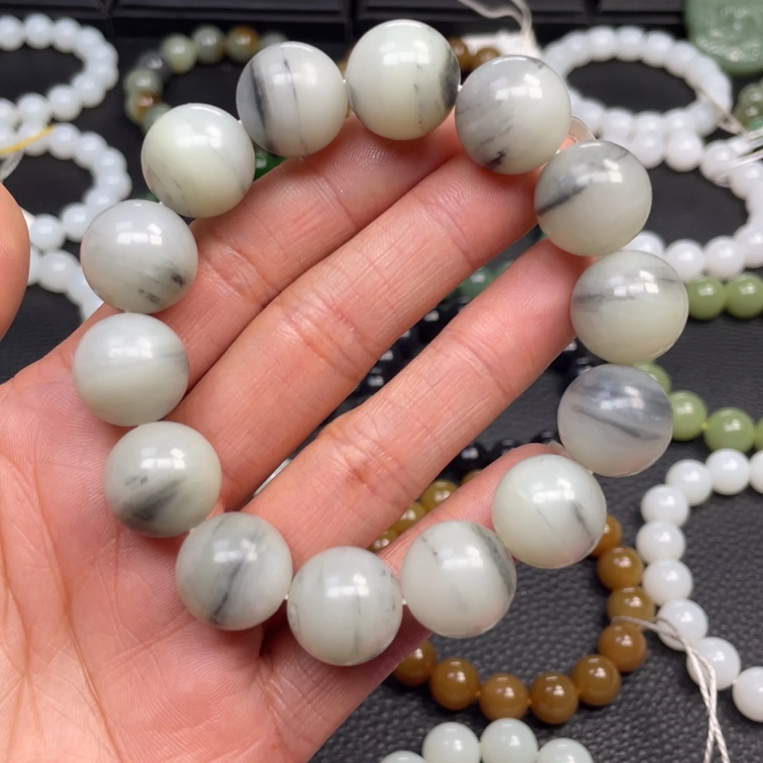 和田玉未镶嵌手链