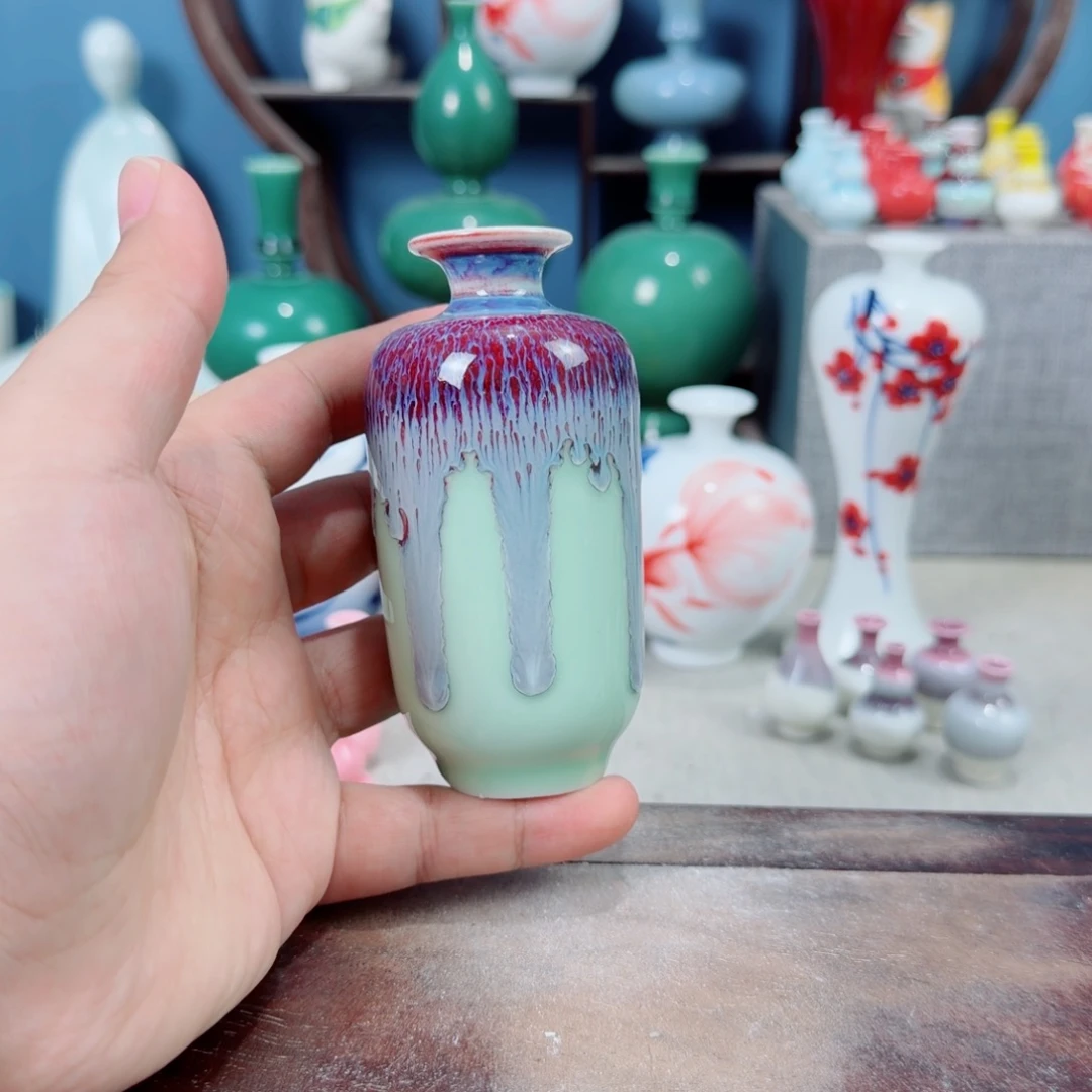 陶瓷手工小花器摆件