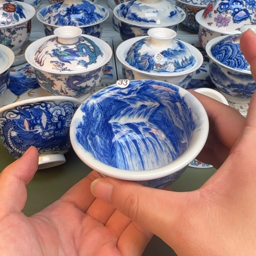 彦祖纯手工手绘茶具33