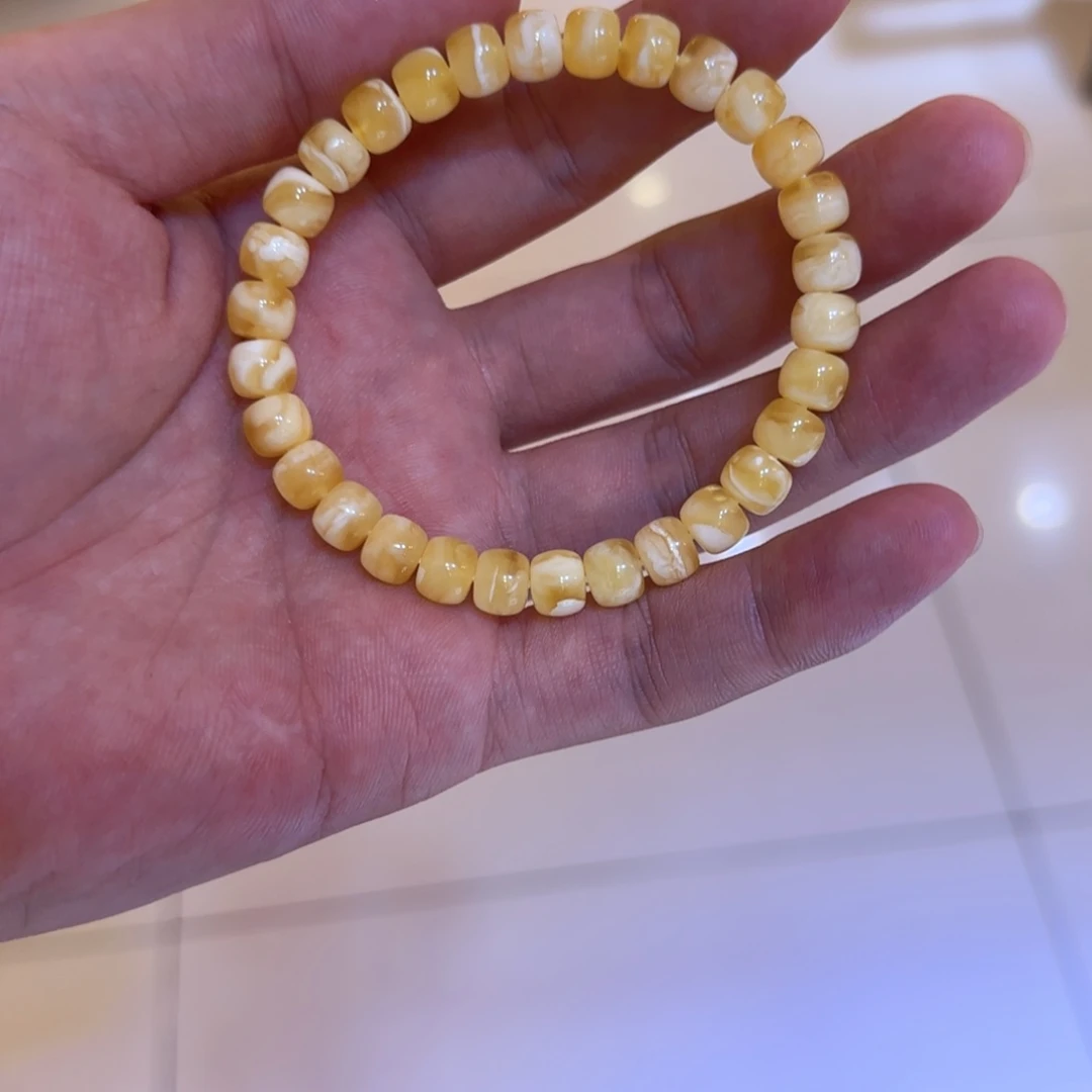 手链琥珀未镶嵌蜜蜡