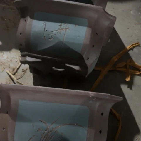 紫砂花盆100-3微瑕100-3