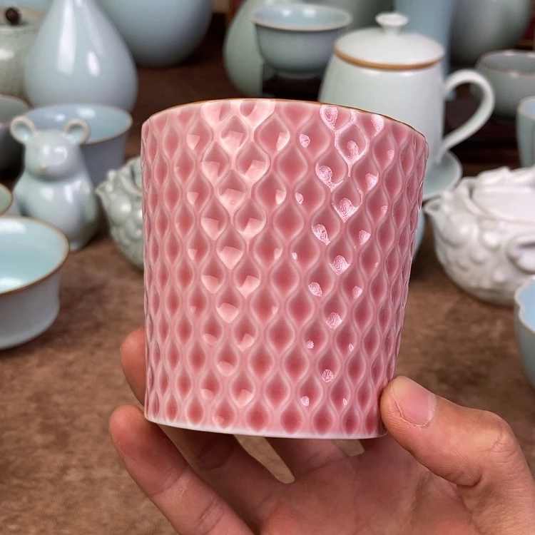 【闪购商品】天**星粉色菠萝杯 粉色