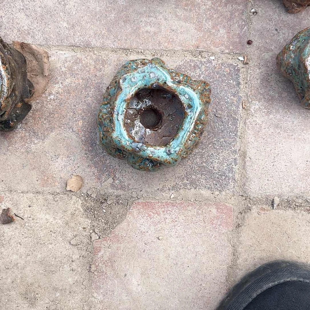 泥塑ʚ****?古镇炻陶花盆