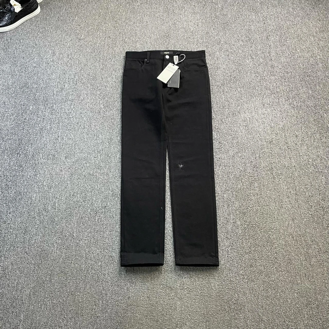 99新 FENDI/芬迪 h818  黑色牛仔裤 31码 901319