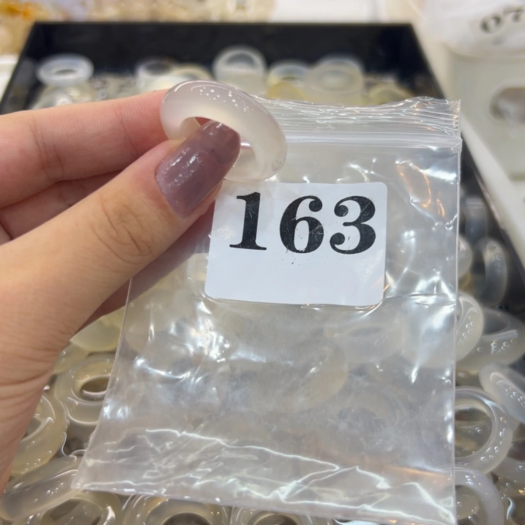 玛瑙/玉髓戒指合金163港16