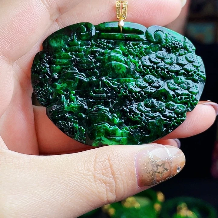 翡翠银S925镶嵌颈饰多样性