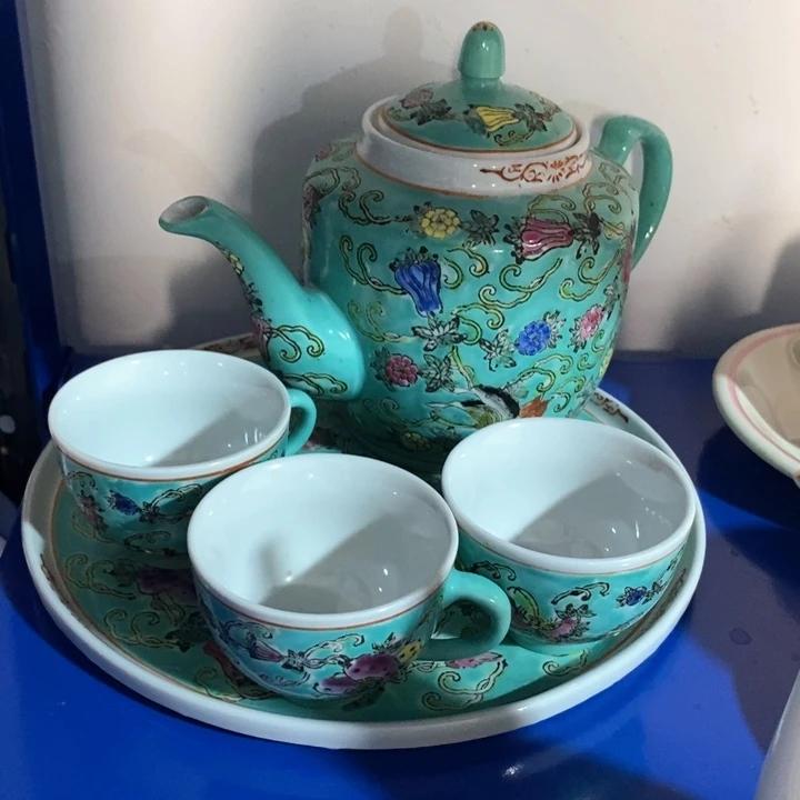 空***云瓷片景德镇茶具带编号
