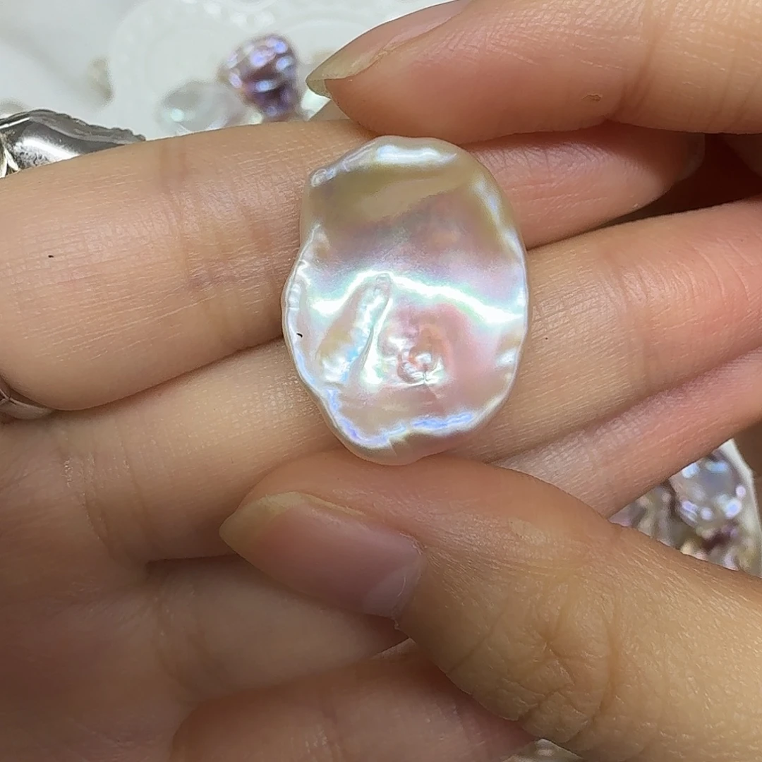 心***成银S925镶嵌淡水珍珠戒指