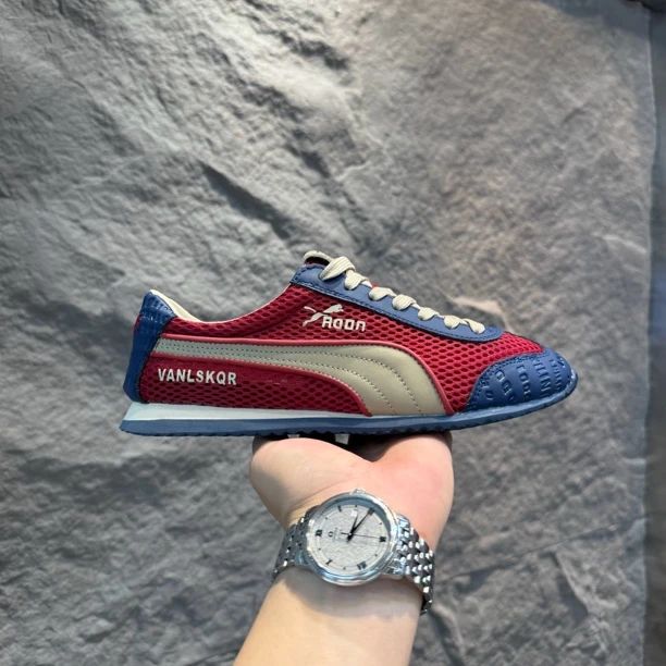 2025年男鞋夏季新款透气网面时尚百搭轻便软底运动休闲低帮板鞋