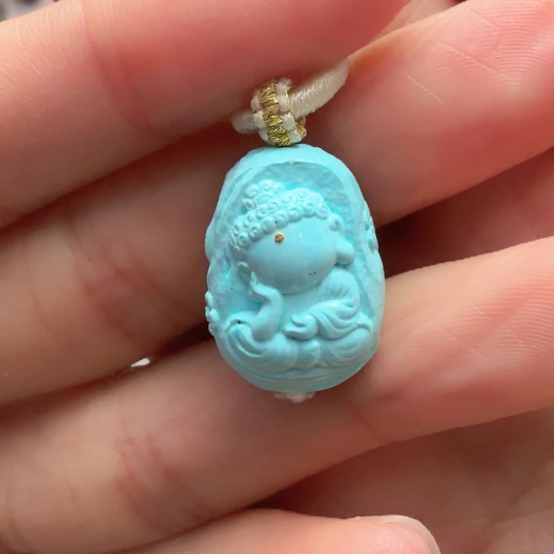 绿松石未镶嵌颈饰