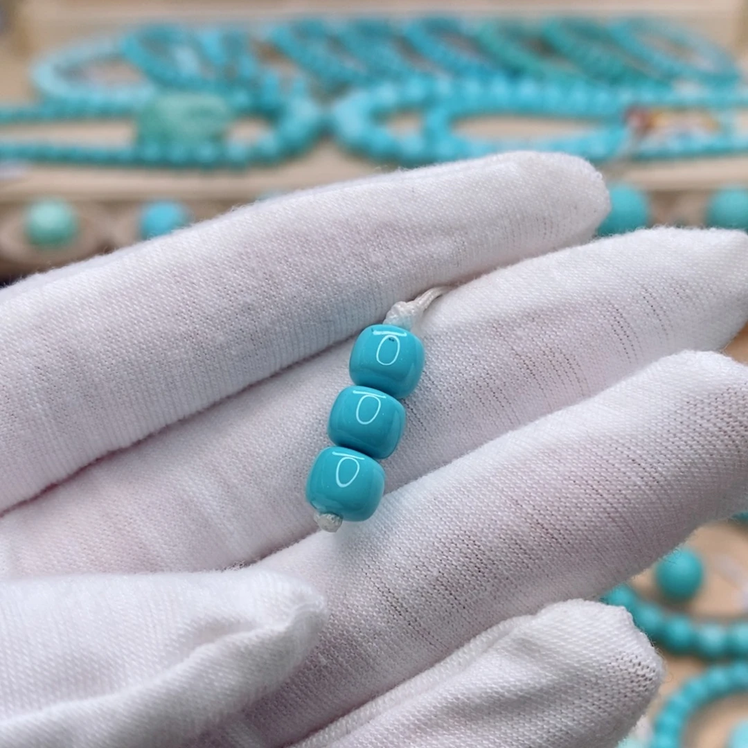 绿松石未镶嵌珠宝奇石6.5mm