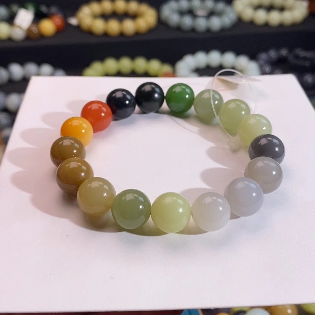 和田玉手串未镶嵌W 12