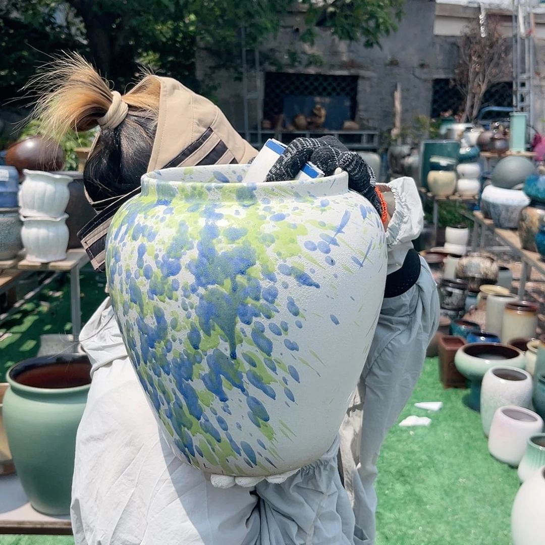 紫砂花盆王嫂花盆直播0603-367高26口16