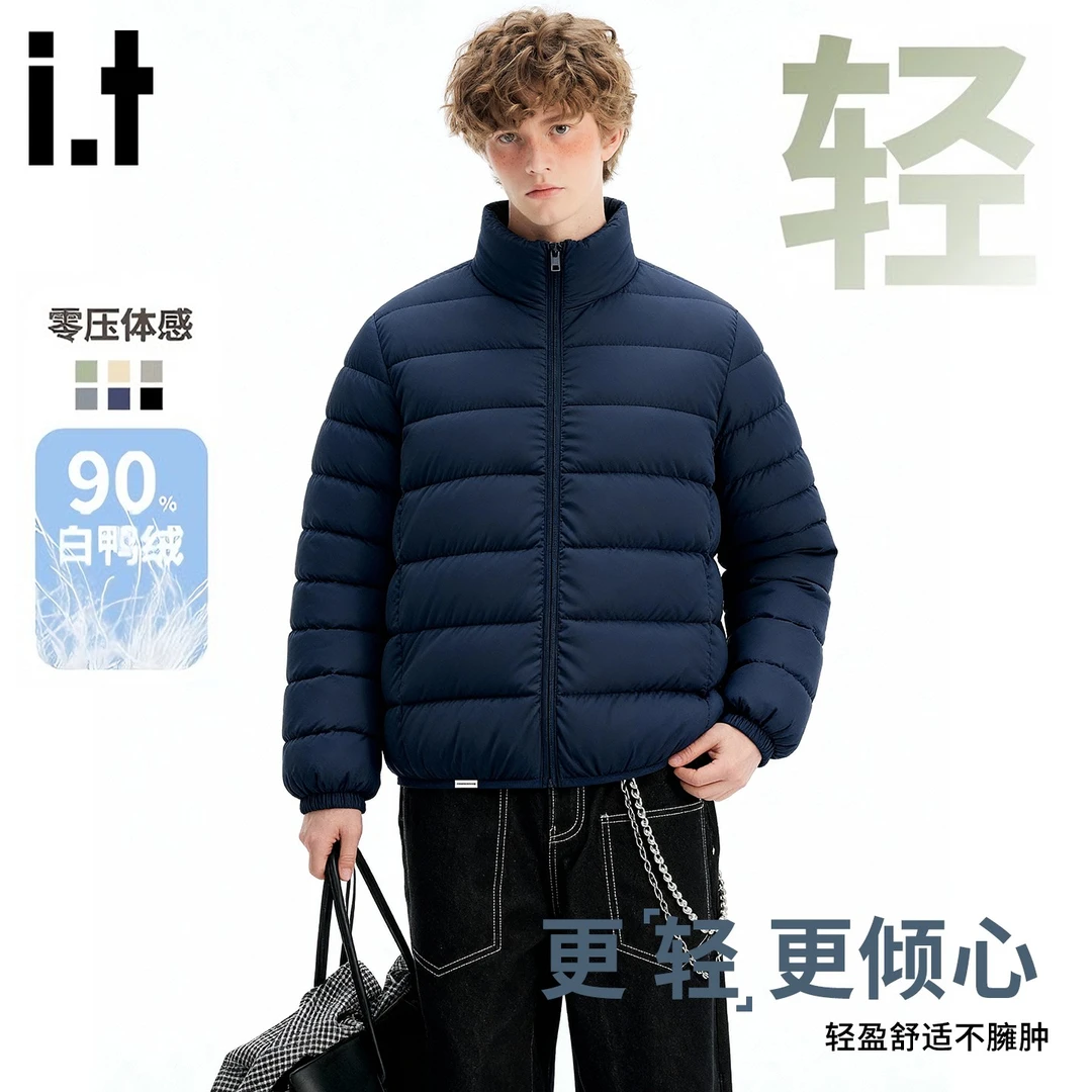 it FINGERCROXX轻薄羽绒服男冬季鸭绒立领保暖内胆排骨大码外套潮