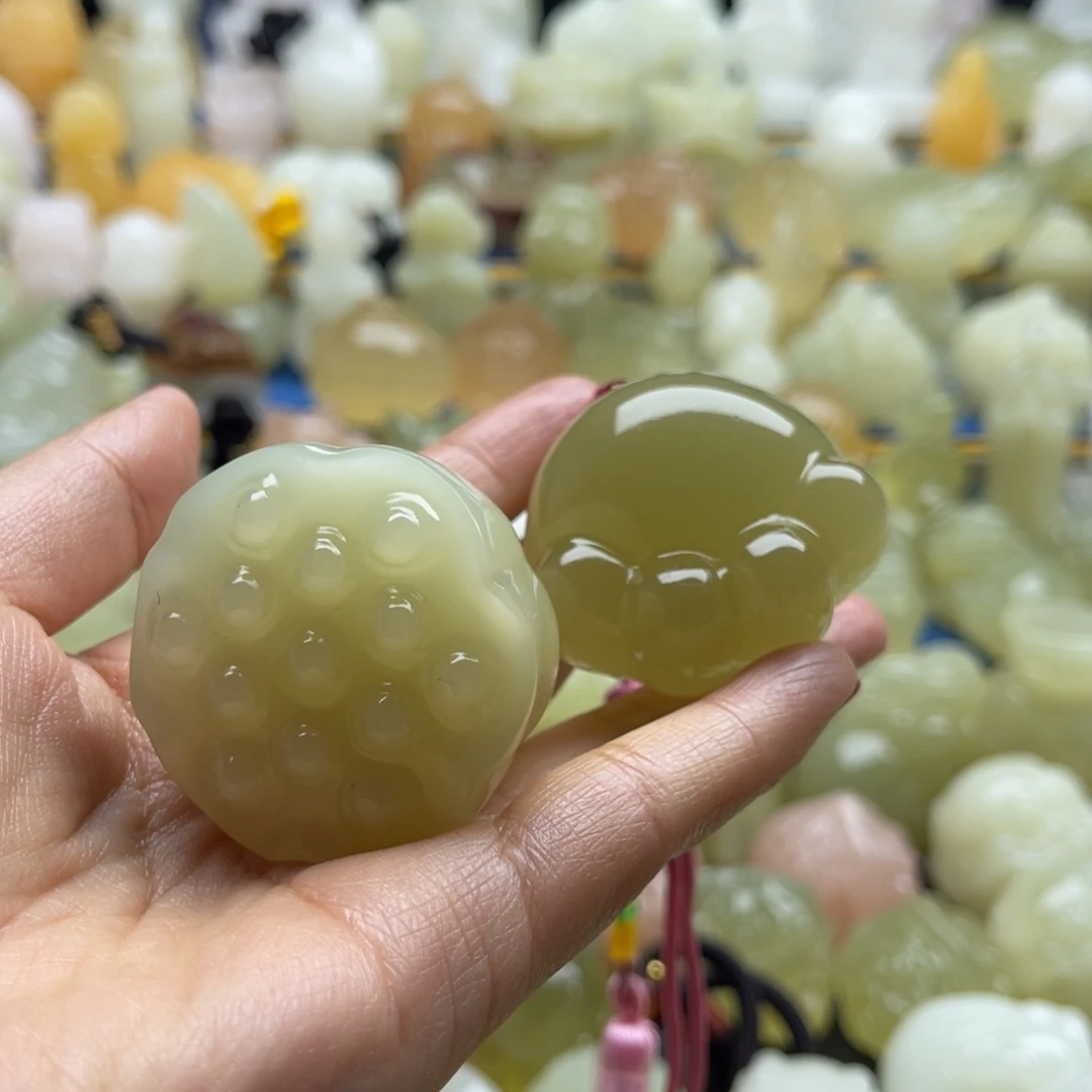 蔂***つ天然雕刻桌面小摆件