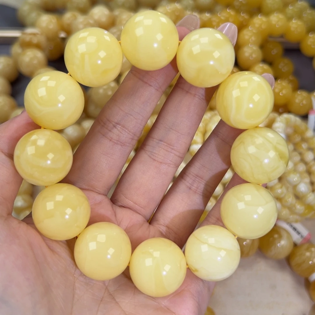 手链琥珀未镶嵌57.6白蜡