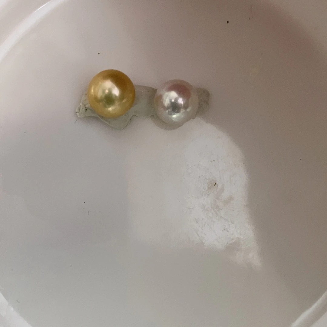 银S925镶嵌耳饰淡水珍珠