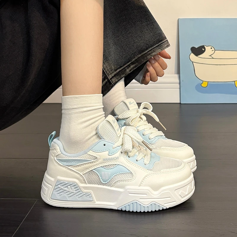 回力女鞋透气网面板鞋夏季新款休闲ins百搭厚底网鞋学生老爹鞋潮