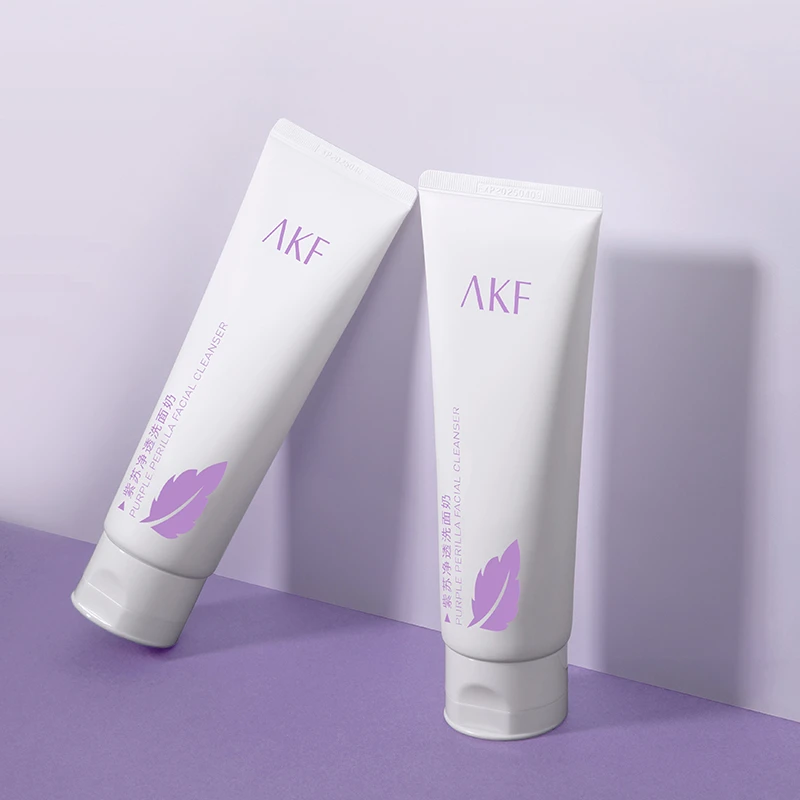 AKF紫苏净透洗面奶氨基酸洁面乳不干不紧绷保湿温和平价男女学生