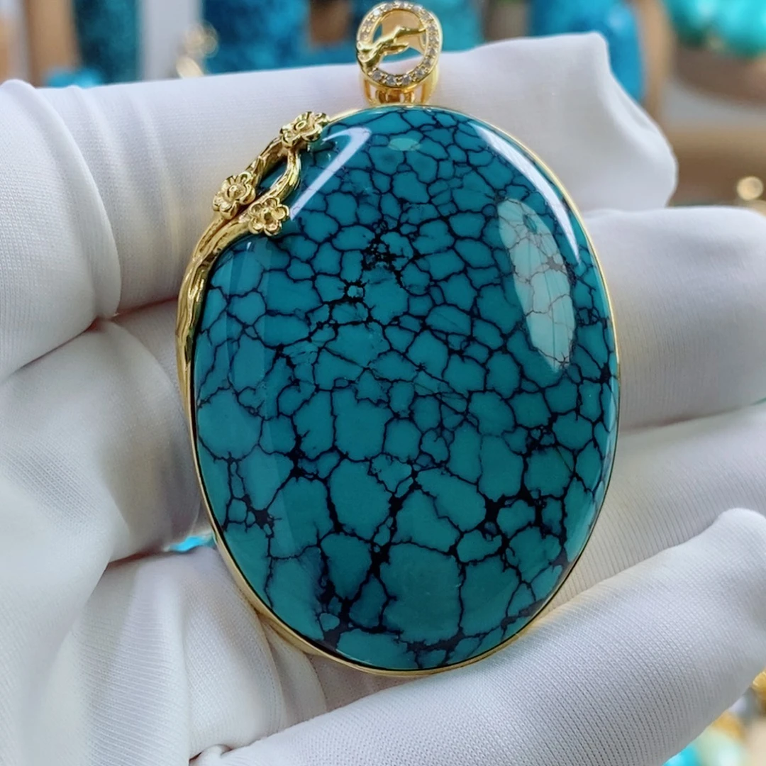 岁***好绿松石18K金镶嵌其他