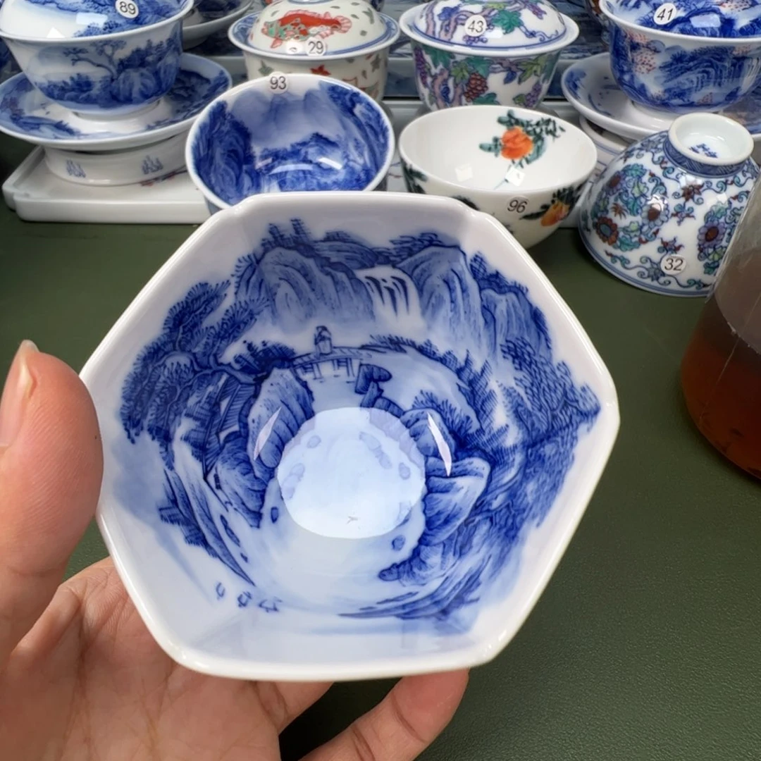 陶瓷景德镇纯手工纯手绘茶具木木85