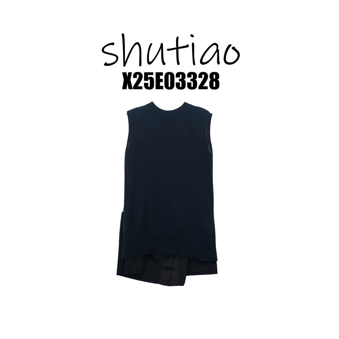 【SHUTIAO】2025夏季：新款小众设计款马甲X25E03328