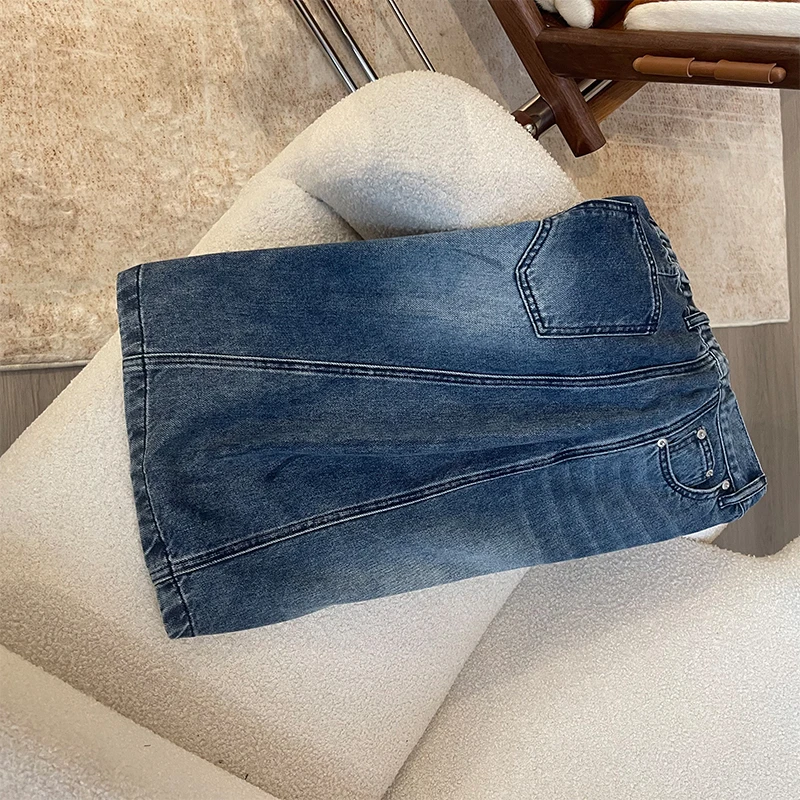 ZUOXIAOQI【现货】左小七喇叭五分牛仔中裤X春游出行衣服高质感