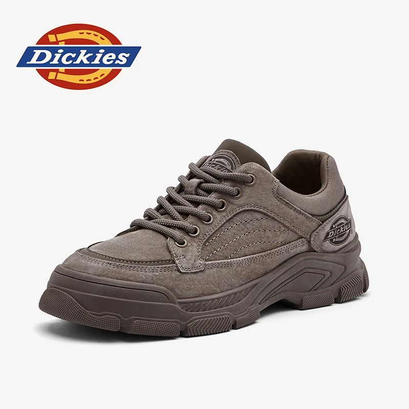 Dickies工装鞋男款冬季2025新款英伦风厚底板鞋复古男士休闲鞋