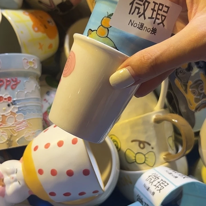 摆件不退不换卡通手绘