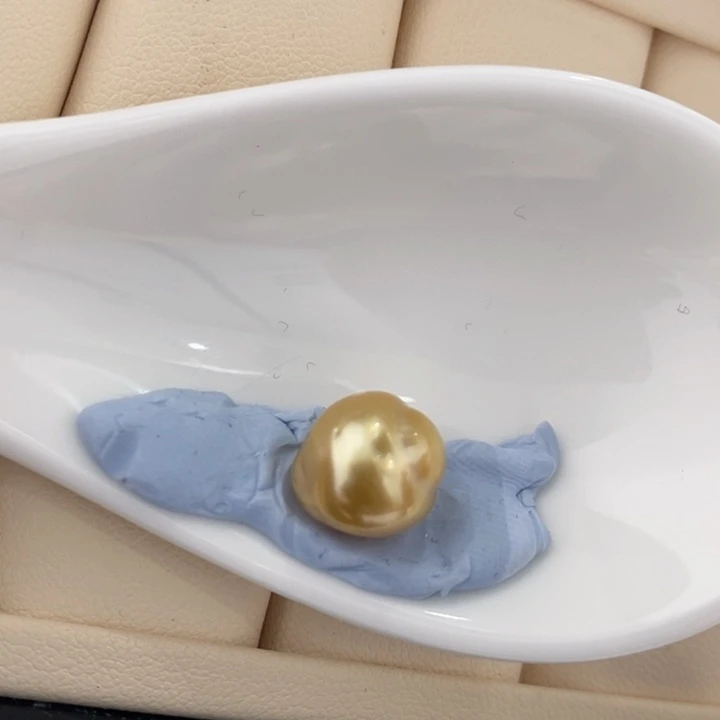 裸珠海水珍珠金珠裸珠10.6m定制不退换