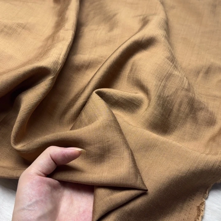 混纺棉卡其色2米。